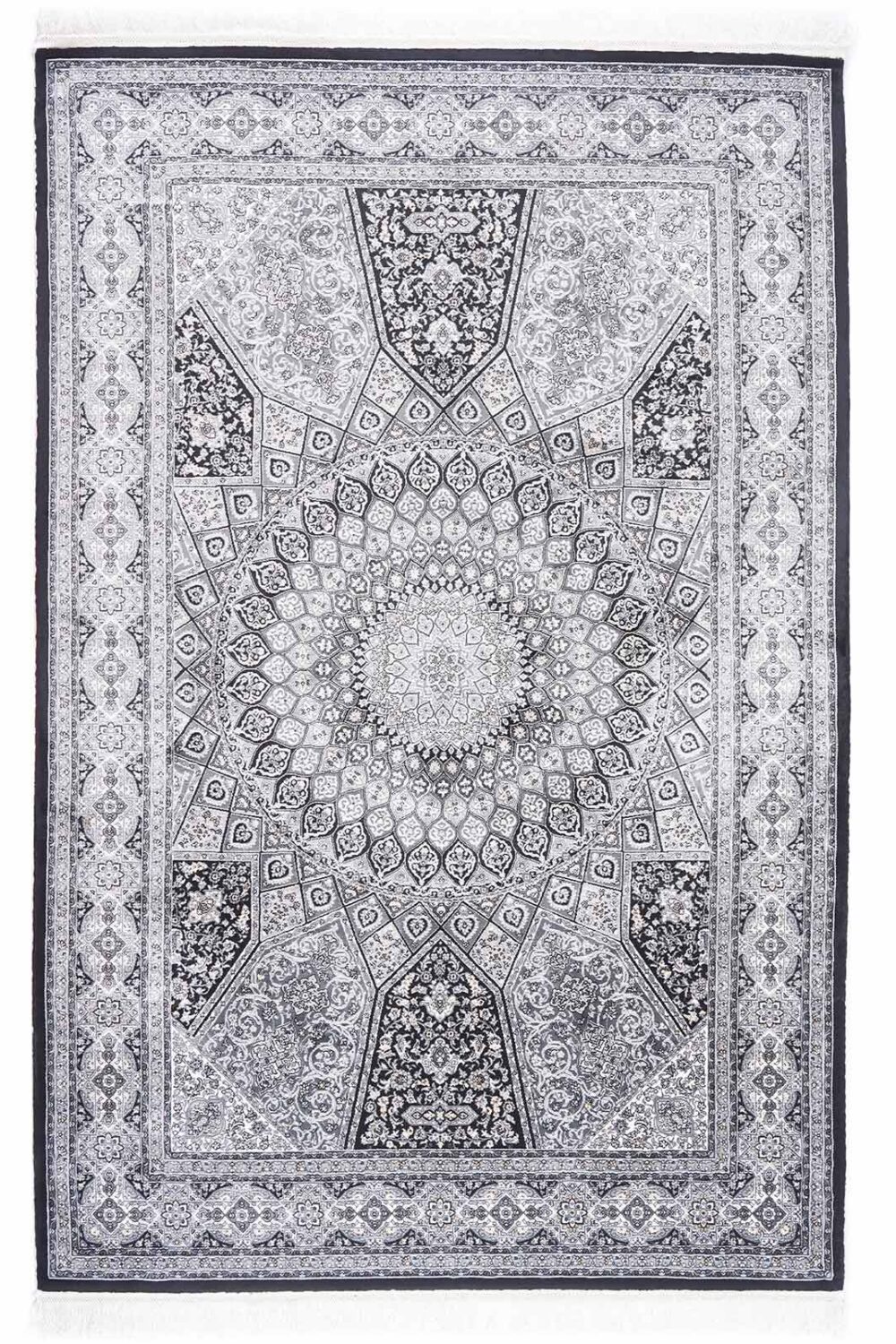 Ayasofya Night Silk Medallion Rug 4x6 ft Best Silk Rugs - Rugs Turkey