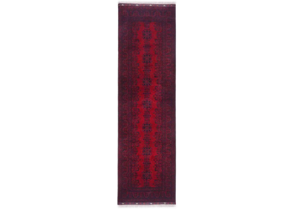 Bilicik Red Runner Rugs for Hallway - 9.5x2.7 ft Hand-Knotted - Rugs Turkey