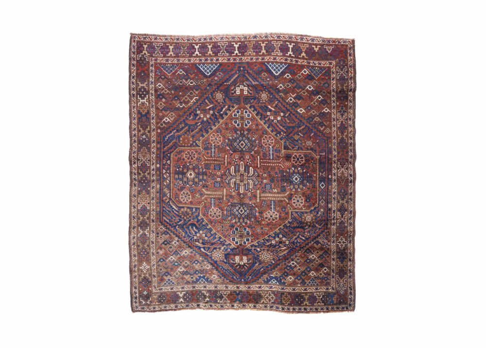 Classic Siraz Oriental Antique Wool Rug – Hand-Knotted 6.5x5 ft - Rug Turkey