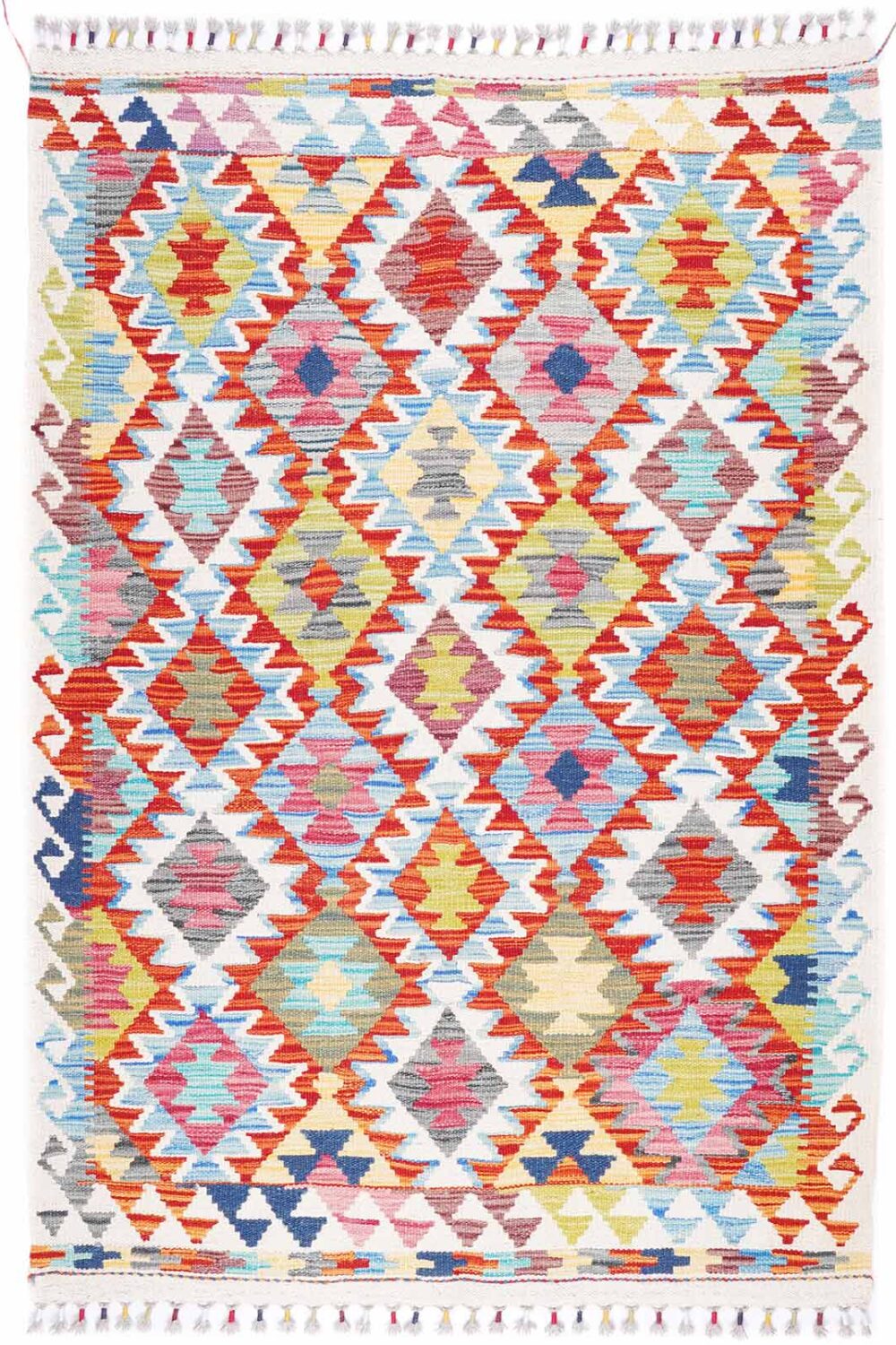 Completely Handwoven Farmhouse Style Area Rugs 4.7x3 ft Geometric - Rugs Turkey