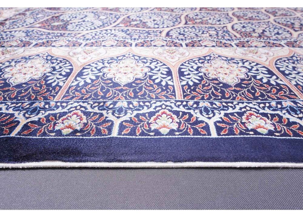 Contemporary Purple Medallion Bambo Silk Carpet 10x6 ft - Rugs Turkey