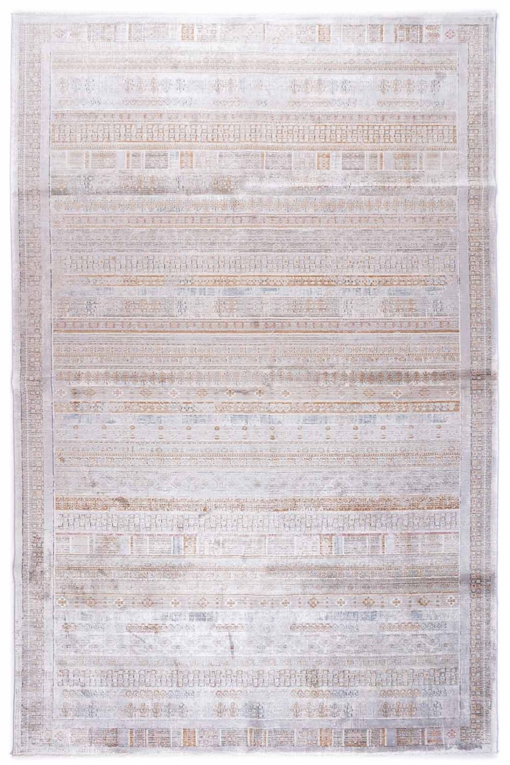 Cotton-Bamboo Contemporary Area Rugs Rose-gold 6x9 ft - Rugs Turkey