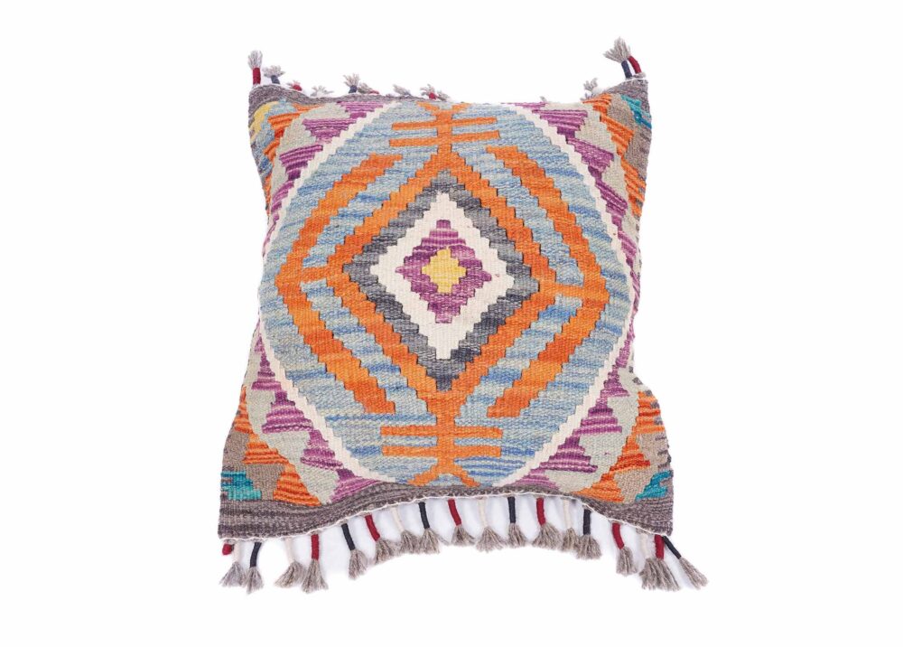 Decorative Pillows for Couch - Traditional Style Kilim Cushion 1.54x1.64 ft - Rugs Turkey