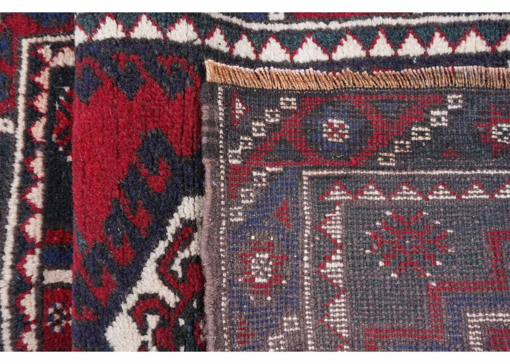 Dosemealti Semi-old Deep Red Rug Traditional 3x2 ft Hand-knotted- Rugs Turkey