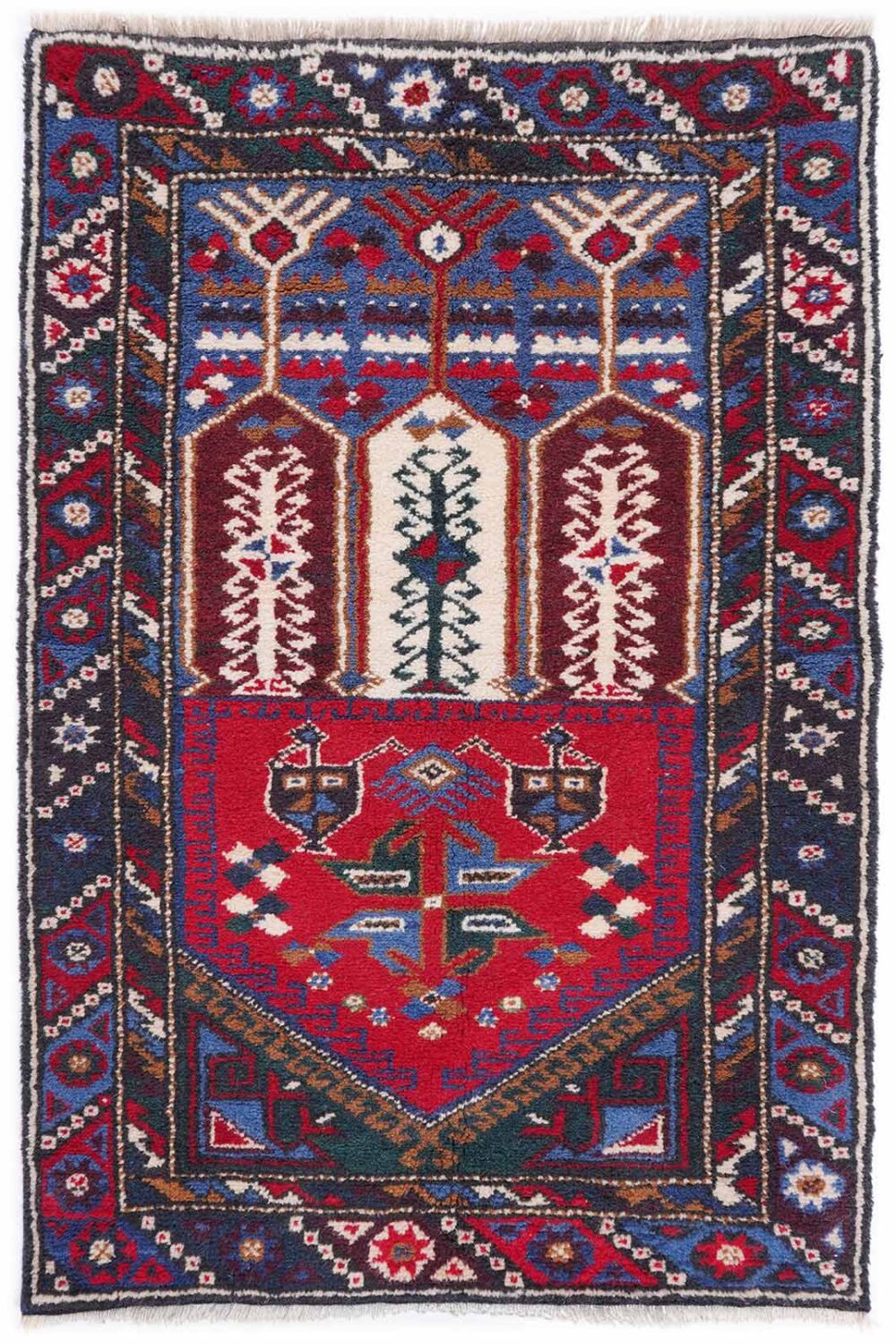 Dosemealti Traditional Wool Rugs Semi-Old 3x2 ft Hand Knotted- Rugs Turkey