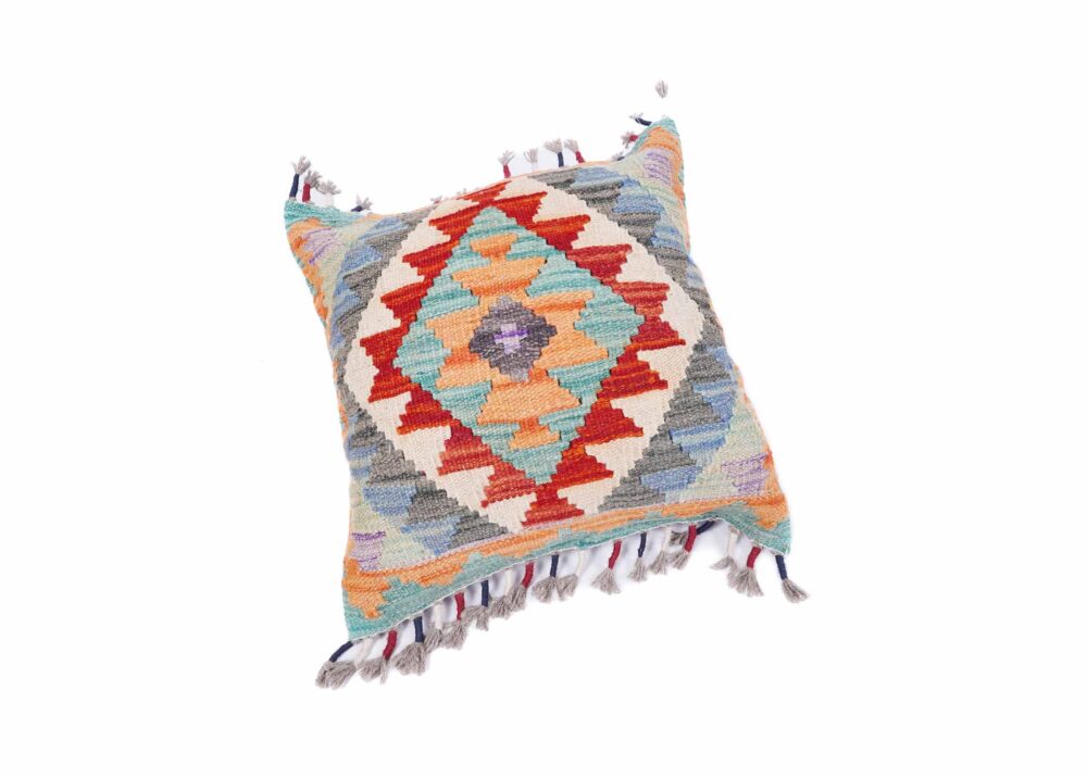 Exclusive Handwoven Multi Color Pillow Kilim Cushion - 1.44x1.54 ft - Rugs Turkey