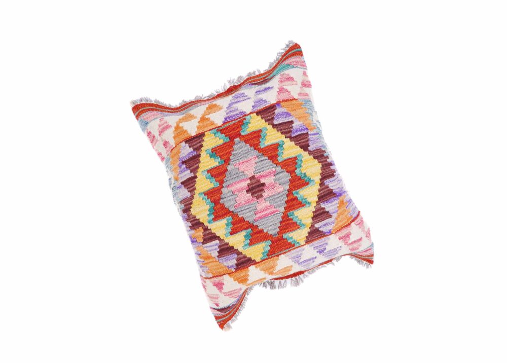 Geometric Pillow Cover Cushion - Decorative Turkish Kilim 1.51x1.87 ft - Rugs Turkey