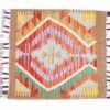 Handwoven Traditional Accent Pillow Cushion Kilim Geometric 1.54x1.71 ft - Rugs Turkey
