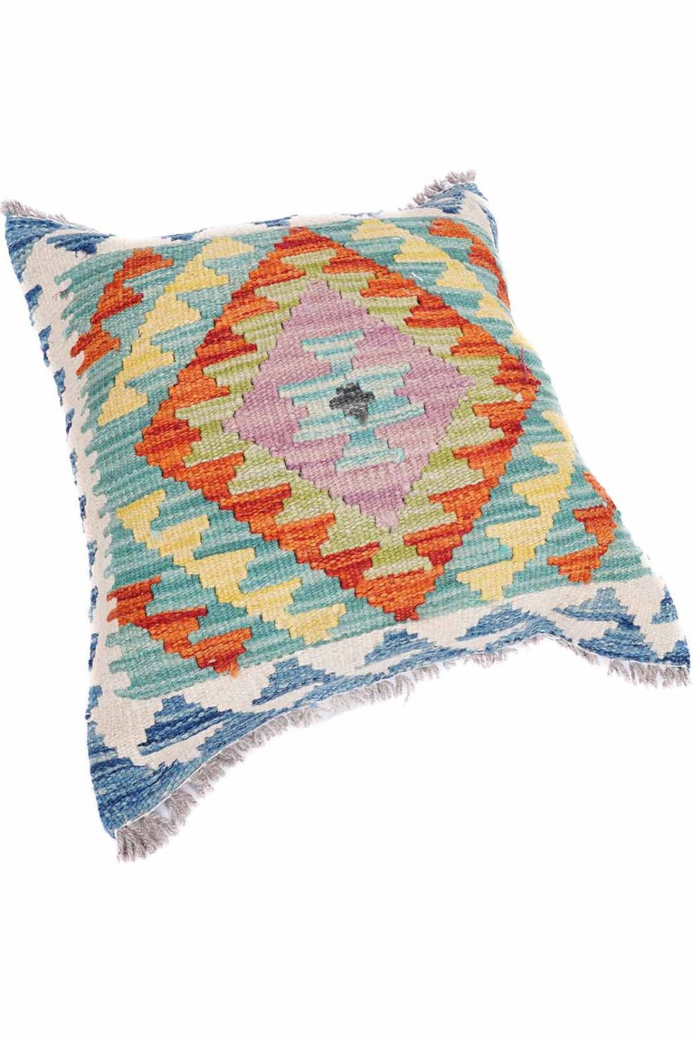 Multicolor Decorative Pillows Kilim Cushion - 1.44x1.51 ft Scandinavian Style - Rugs Turkey