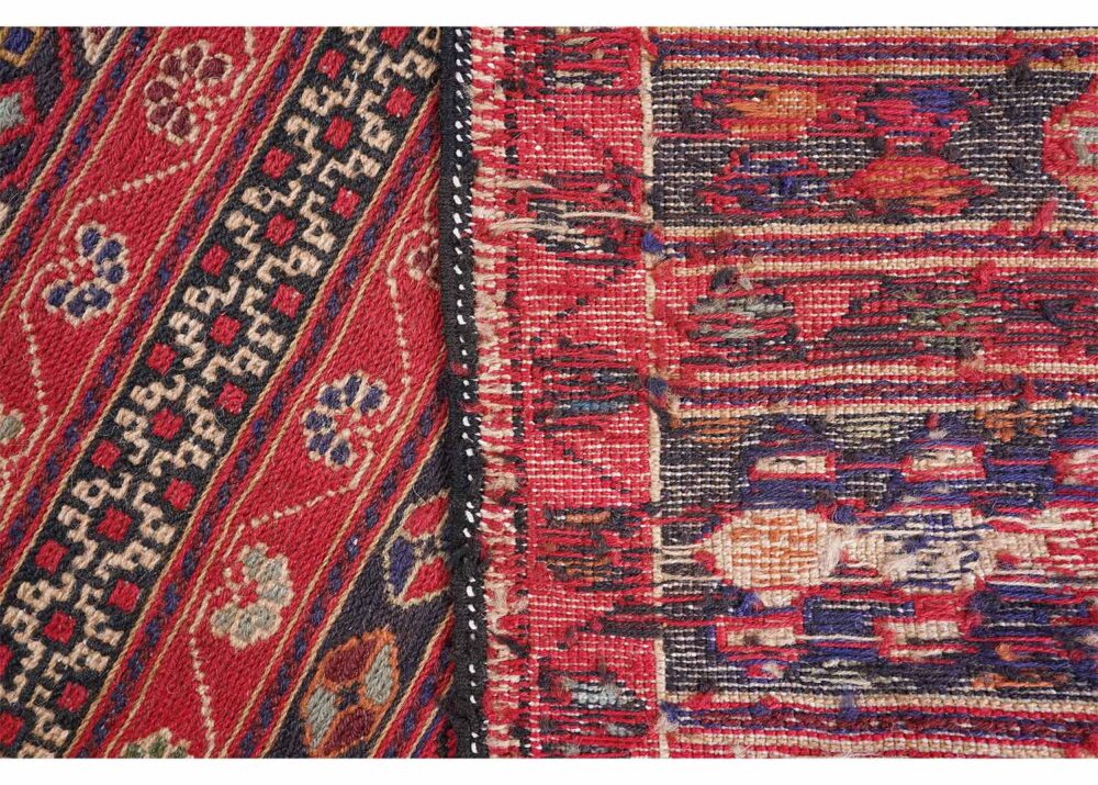 Premium Red Runner Rug for Kitchen 6.7x1.8 ft Handwoven Gigim Kilim - Rugs Turkey