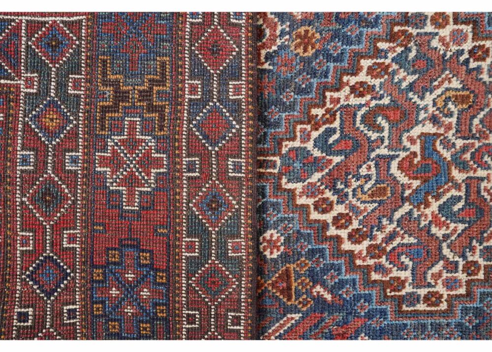 Shiraz Traditional Vintage Wool Rug Hand-knotted 6x4.5 ft- Rugs Turkey