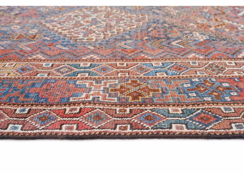 Shiraz Traditional Vintage Wool Rug Hand-knotted 6x4.5 ft- Rugs Turkey