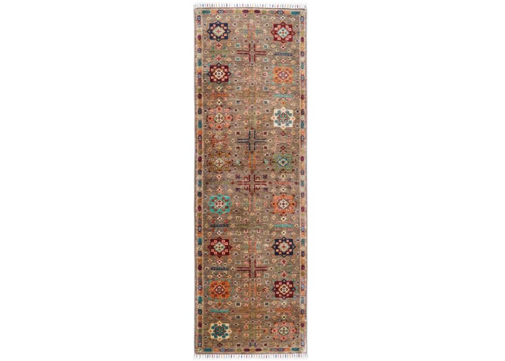 Sultani Rustic Farmhouse Runner Rug - One-of-a-Kind 8x2.5 ft Hand Knotted - Rugs Turkey