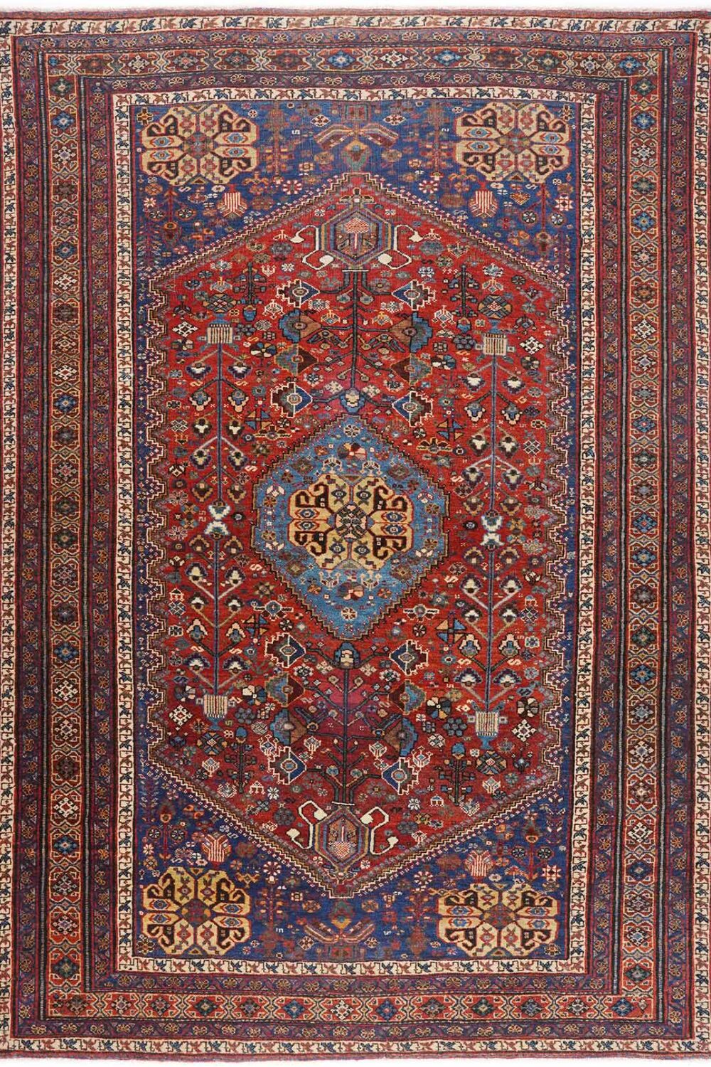 Vintage Shiraz Traditional Area Rugs for Living Room 6x4 ft WoolCotton- Rugs Turkey