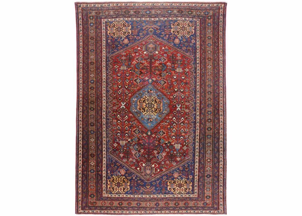 Vintage Shiraz Traditional Area Rugs for Living Room 6x4 ft WoolCotton- Rugs Turkey