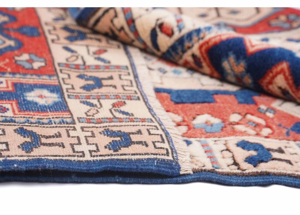 Yoruk Traditional Blue and Beige Area Rug 2x4 ft Traditional- Rugs Turkey