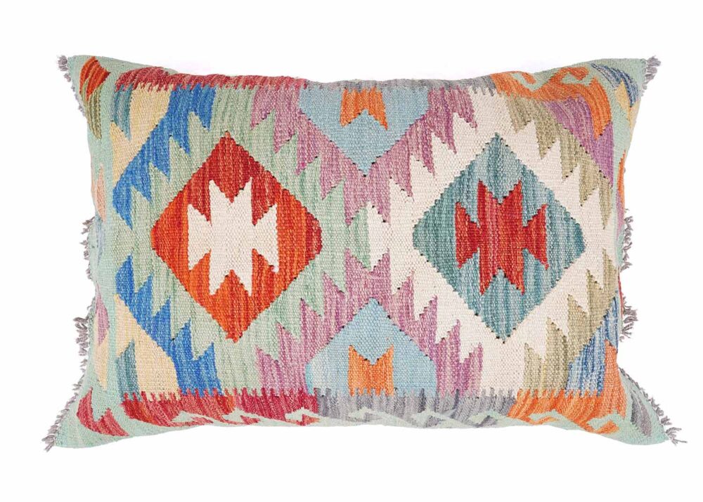 3pcs Multicolor Decorative Pillows Kilim 2x3 ft Handwoven - Rugs Turkey