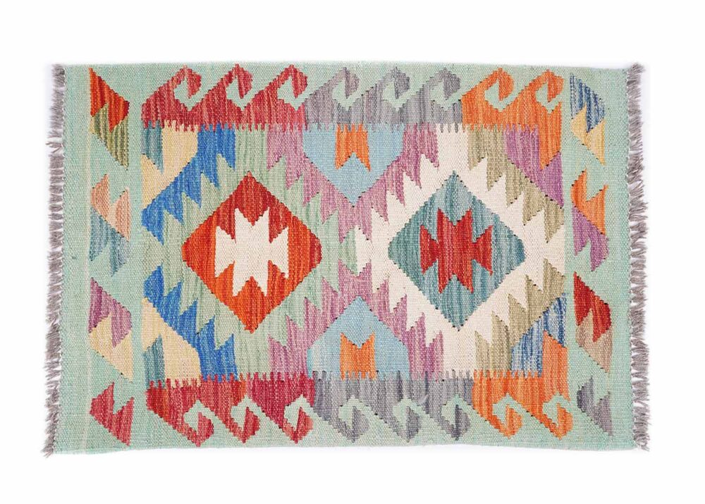 3pcs Multicolor Decorative Pillows Kilim 2x3 ft Handwoven - Rugs Turkey