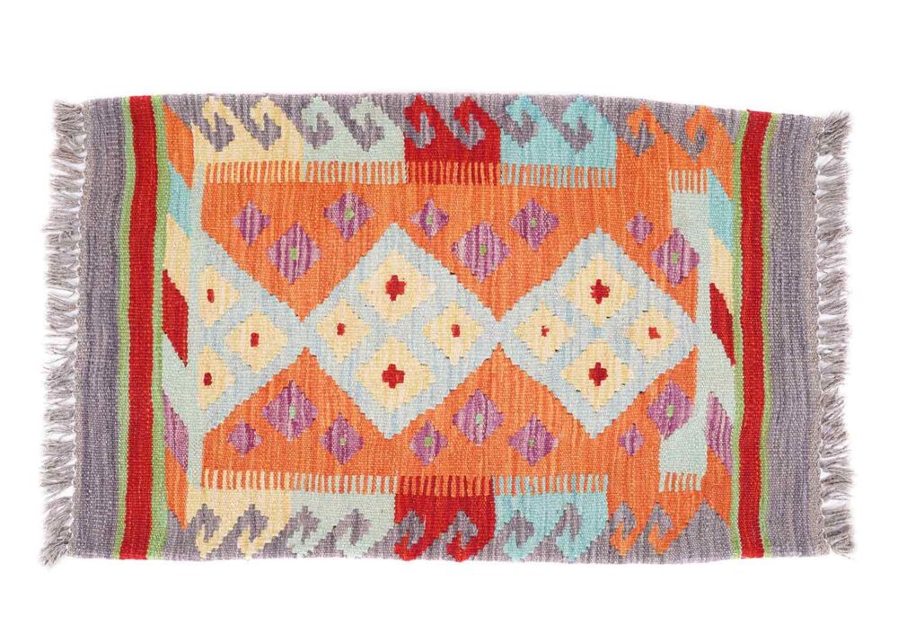 4Pcs Boho Floor Cushions - Handwoven Multicolored Kilim Pillows - Rugs Turkey