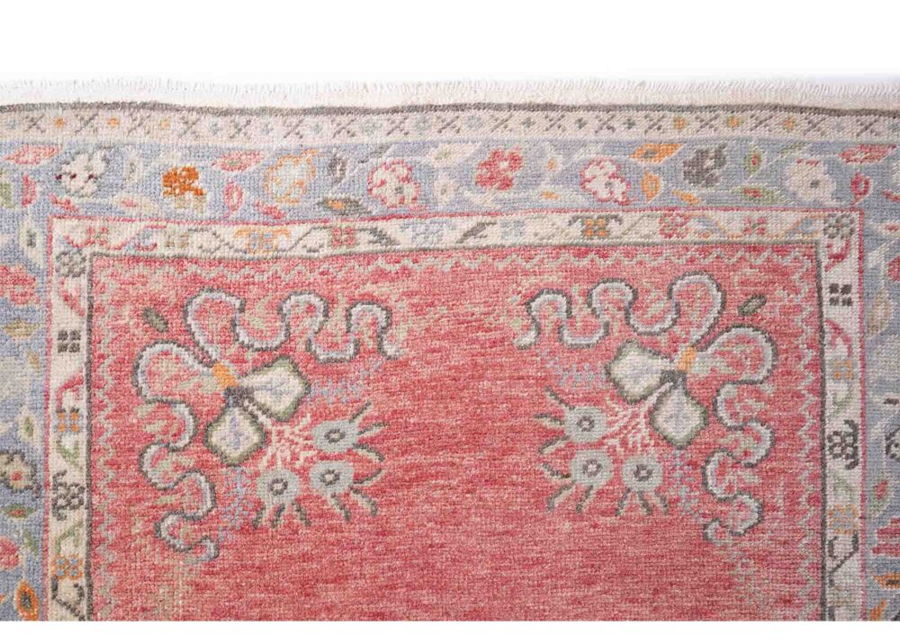 Anatolia Oriental 3 x 12 Hallway Runner Hand-Knotted Red-Beige Rug - Rugs Turkey