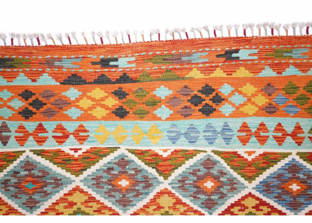 Authentic Bright Kayseri Kilim Carpets for Sale 10x6.6 ft Handwoven - Rugs Turkey