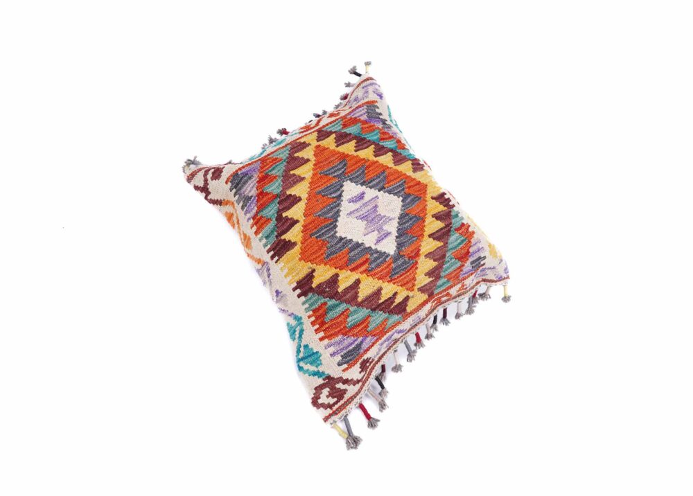 Authentic Outdoor Throw Pillows Kilim Handwoven with Wool 1.48x1.74 ft - Rugs Turkey