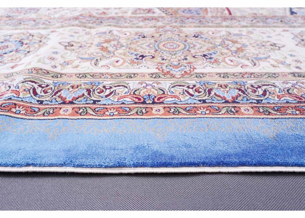 Ayasofya Machine-made Rose Gold Area Rug 7.8x11 ft Silk Bamboo - Rugs Turkey