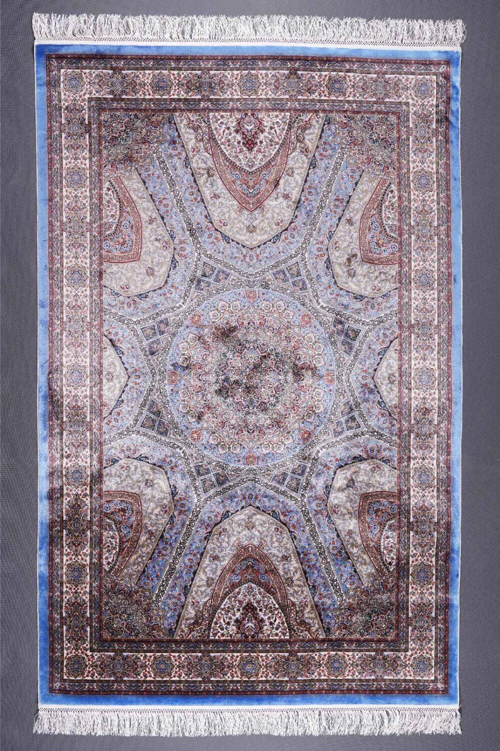 Ayasofya Oriental Pattern 4x6 Washable Rug - Machine made Bamboo-Silk - Rugs Turkey