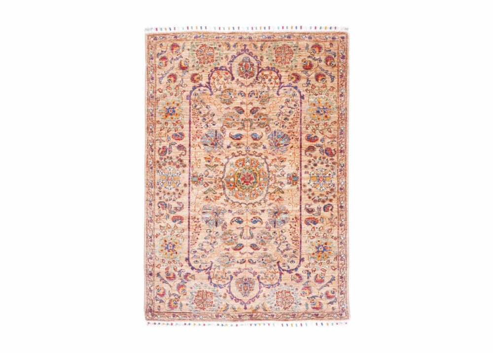 Best Rug for Living Room Hand-Knotted Traditional Bronze & Orange Oriental Rug 3.x4.6 ft - Rugs Turkey