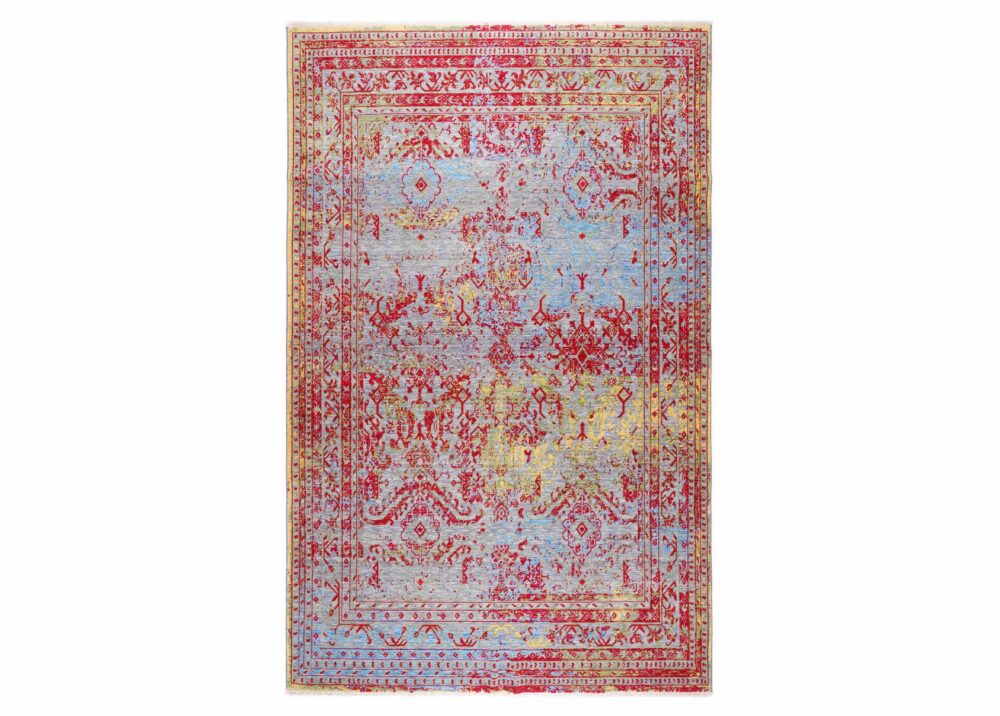 Beyerbeyi Usak Modern Oriental Large Abstract Rug 6.5x9.8 Machine-made - Rugs Turkey