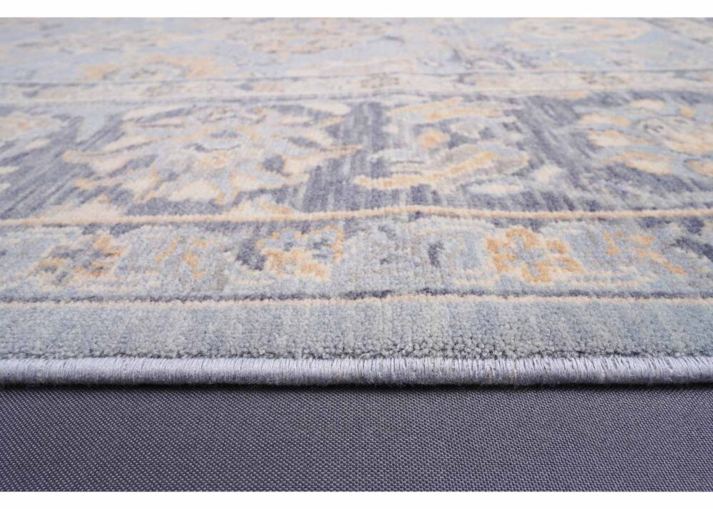 Beyerbeyi Usak Oriental Yellow and Grey Rug 6.5x9.8 for Modern Homes - Rugs Turkey