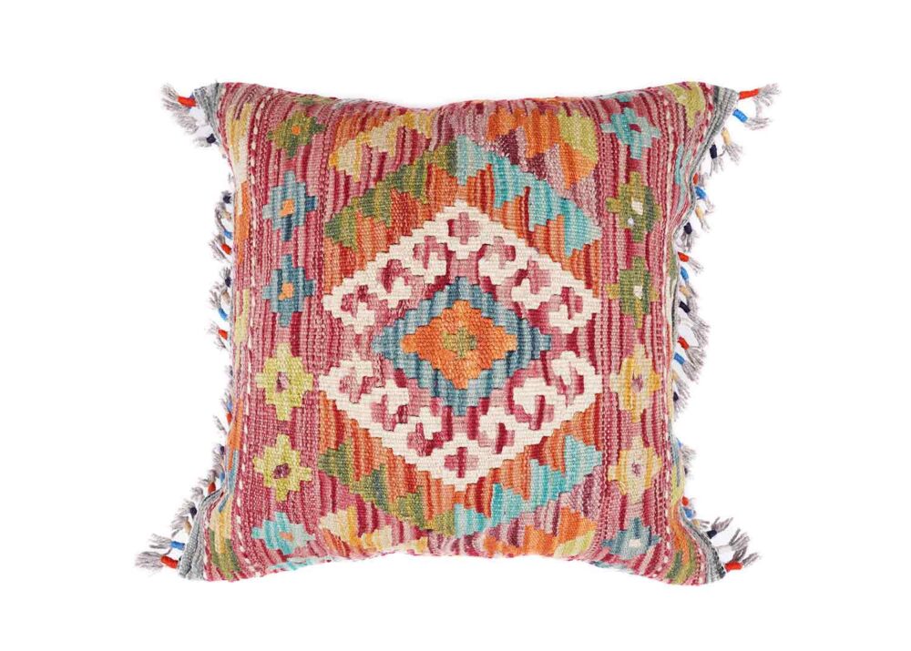 Boho Floor Pillows Cushion for Living Room - Handwoven Kilim 4Pcs - Rugs Turkey