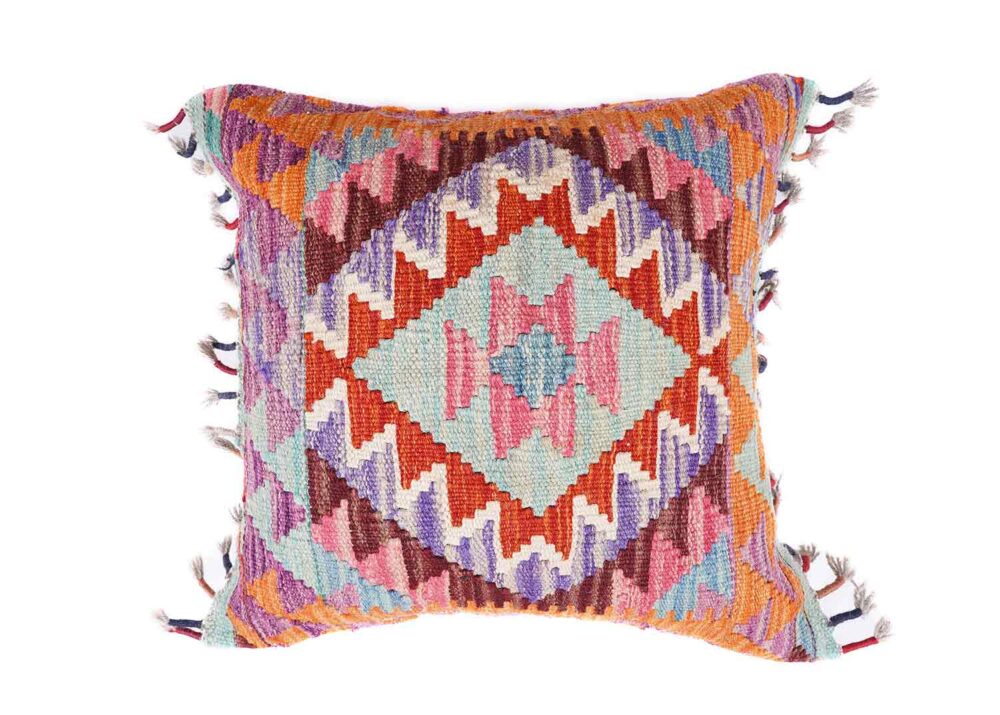 Boho Floor Pillows Cushion for Living Room - Handwoven Kilim 4Pcs - Rugs Turkey