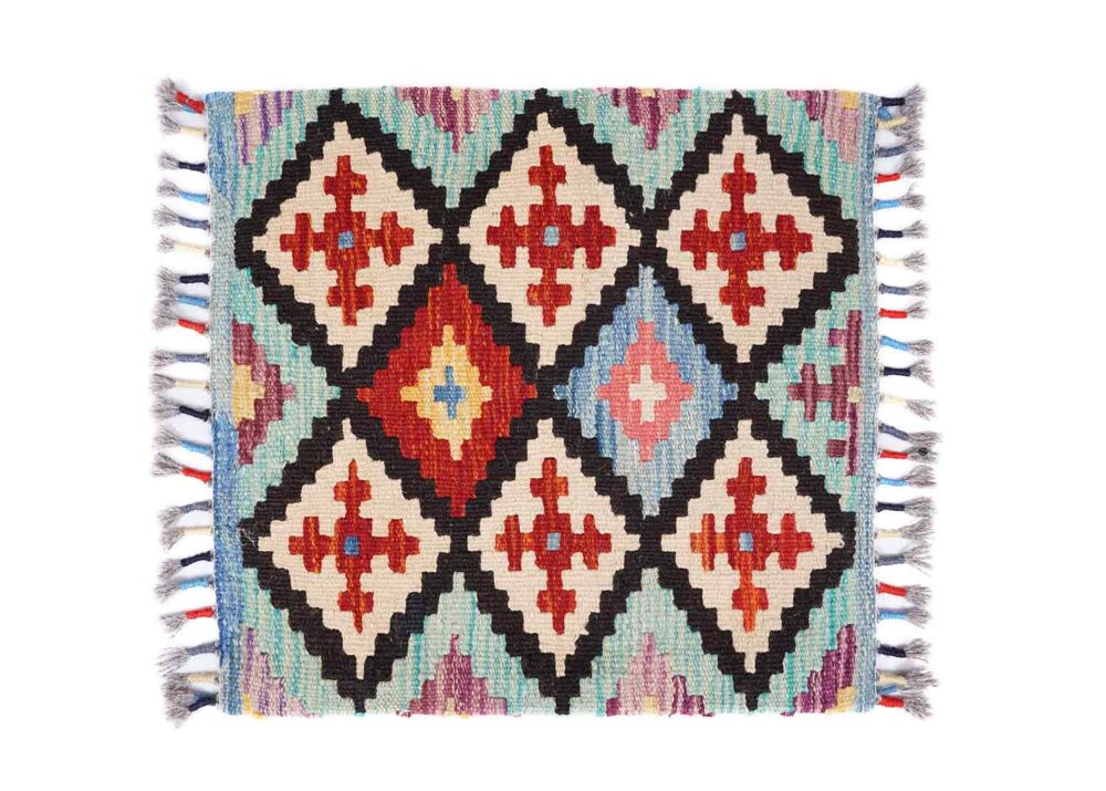 Boho Floor Pillows Cushion for Living Room - Handwoven Kilim 4Pcs - Rugs Turkey