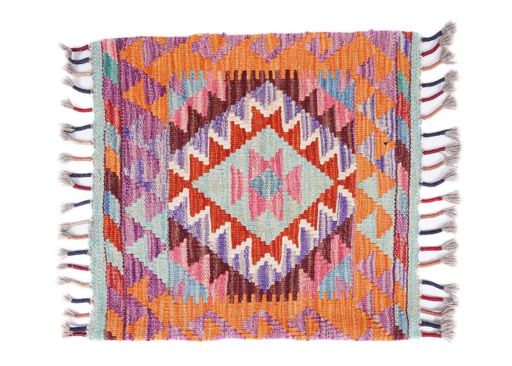 Boho Floor Pillows Cushion for Living Room - Handwoven Kilim 4Pcs - Rugs Turkey