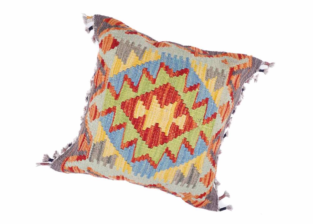 Classic 50 x 50 Cushion Sofa Pillow Handwoven Colorful Kilim - Rugs Turkey