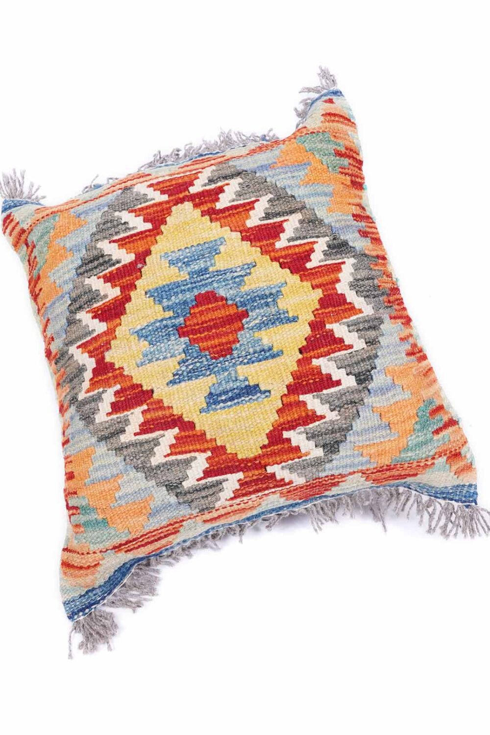 Colorful Sofa Cushions Kilim Pillow 1.48x1.64 ft Handwoven - Rugs Turkey