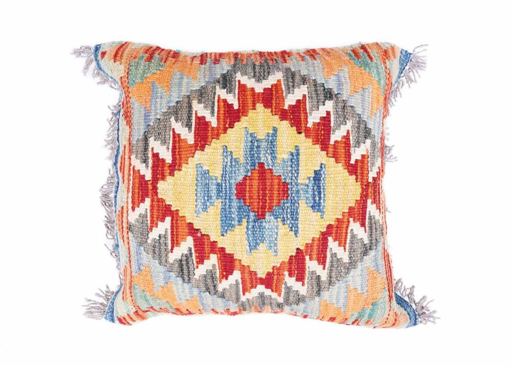 Colorful Sofa Cushions Kilim Pillow 1.48x1.64 ft Handwoven - Rugs Turkey