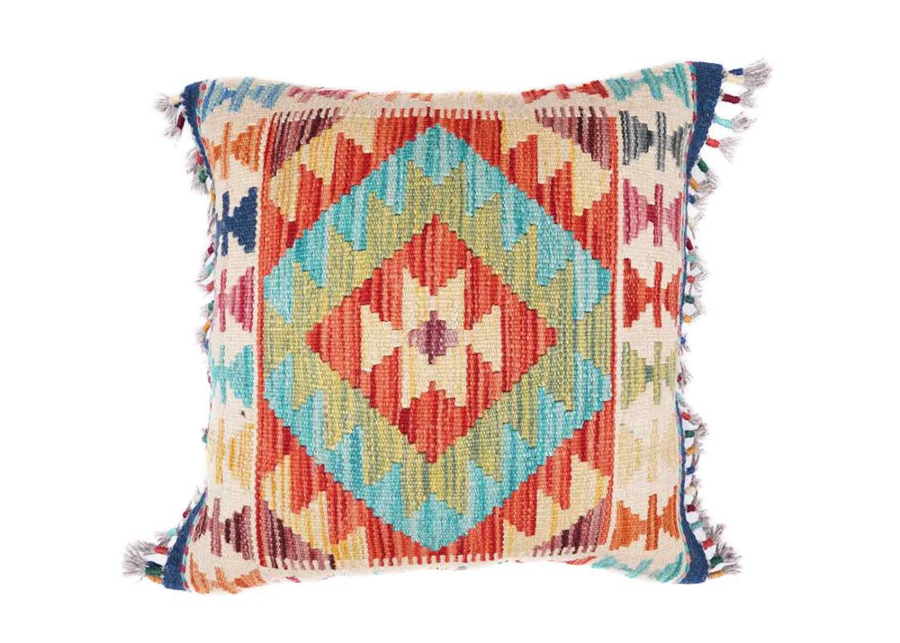 Ethnic Bohemian Set of 5 Pillows Handwoven Cushion Geometric Kilim - Rugs Turkey