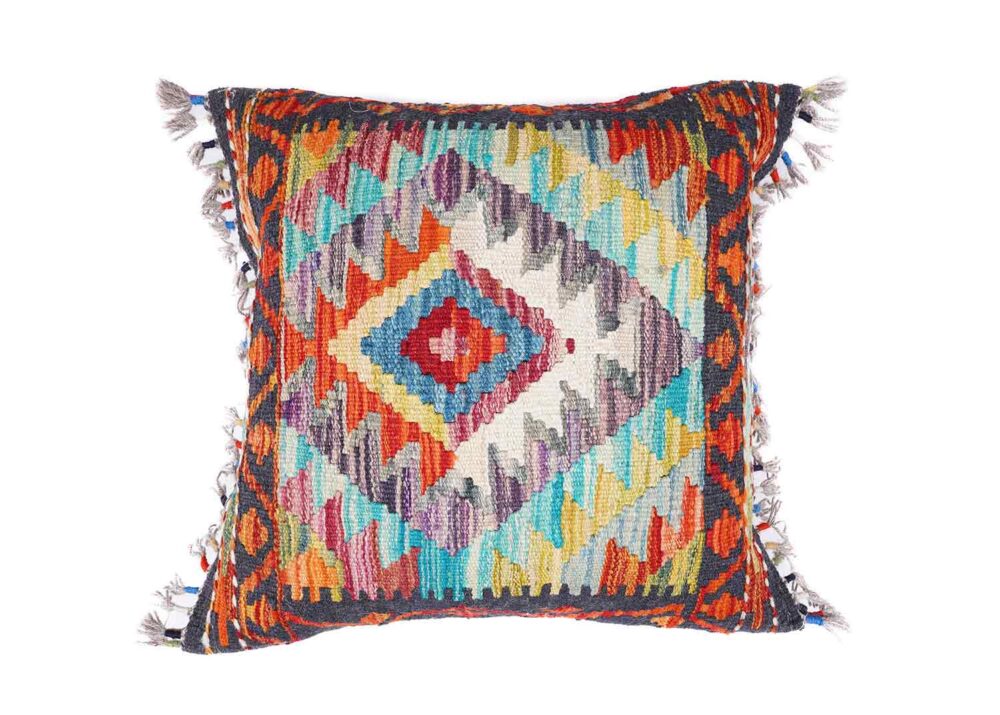 Ethnic Bohemian Set of 5 Pillows Handwoven Cushion Geometric Kilim - Rugs Turkey