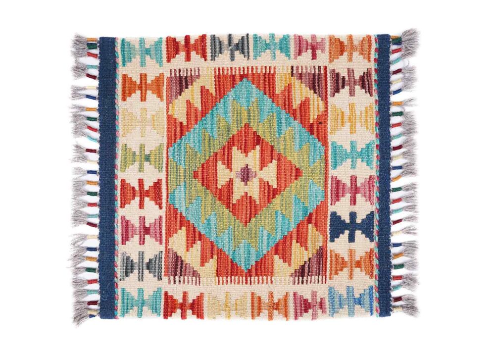 Ethnic Bohemian Set of 5 Pillows Handwoven Cushion Geometric Kilim - Rugs Turkey