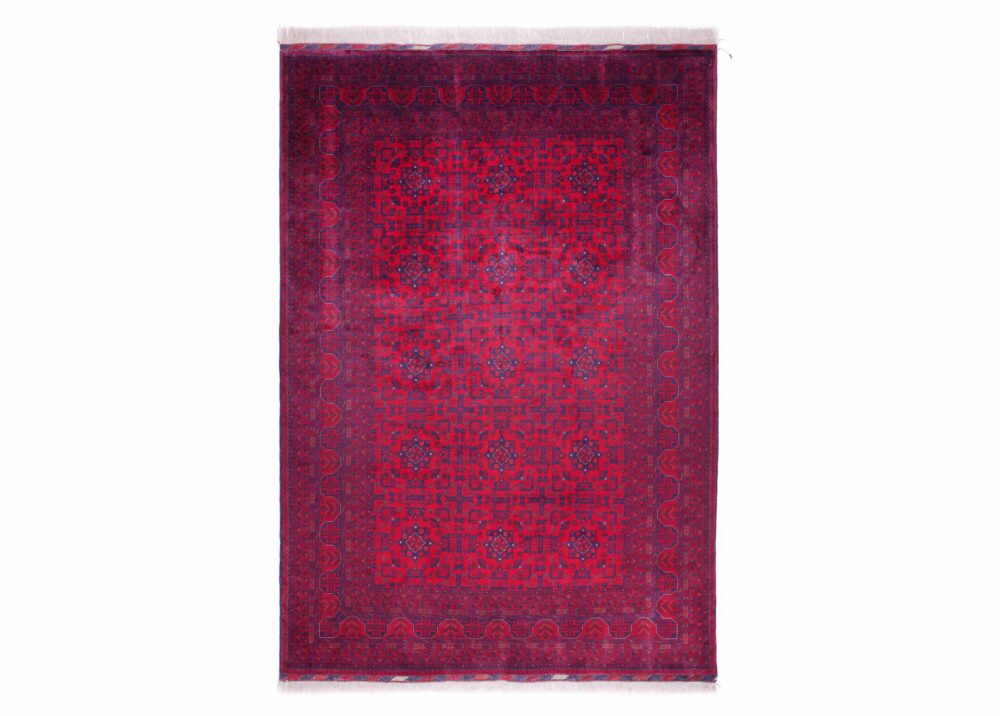 Exclusive Bilicik Red and Blue Area Rug Wool 7.8x5.5 ft Traditional - Rugs Turkey