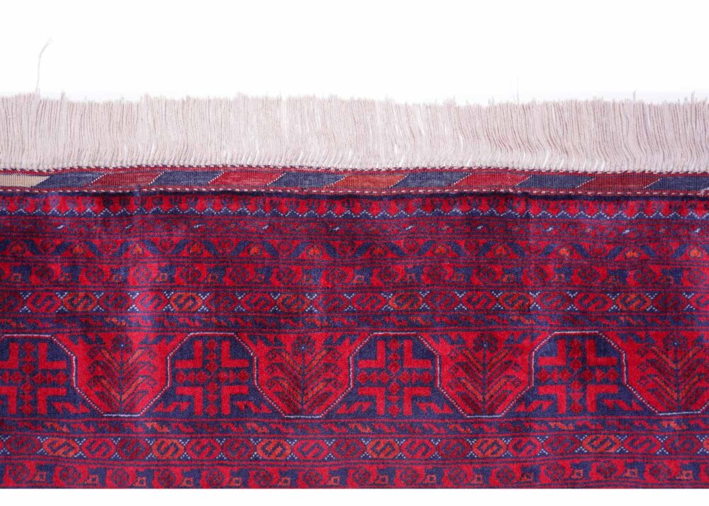 Exclusive Bilicik Red and Blue Area Rug Wool 7.8x5.5 ft Traditional - Rugs Turkey