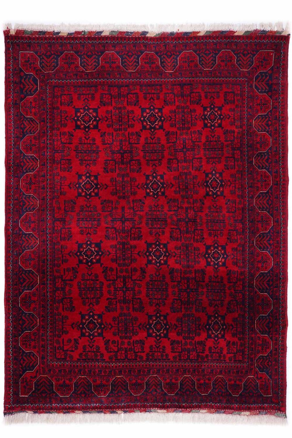 Exclusive Bilicik Tradiitional Red and Black Rug 5.5x4 ft Hand-knotted - Rugs Turkey