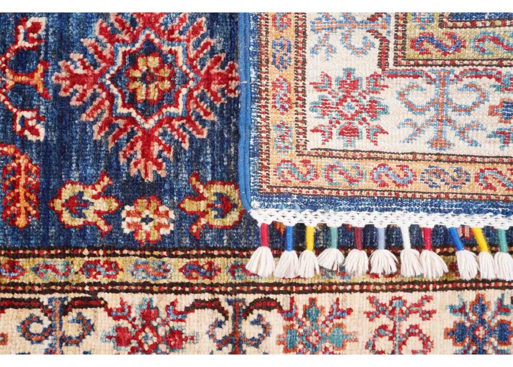 Exclusive Sherwan Blue Traditional Rug 3x2 ft Hand-knotted - Rugs Turkey