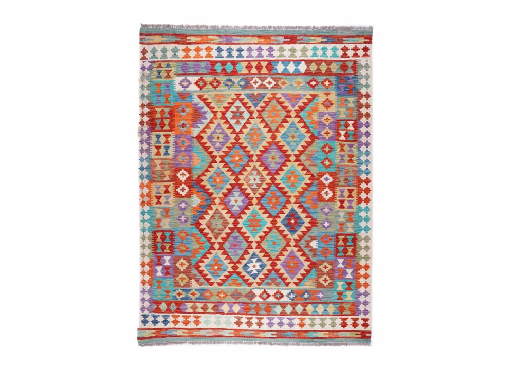 Best Quality 6 x 5 Area Rug Handwoven with Wool Kilim - Rugs Turkey