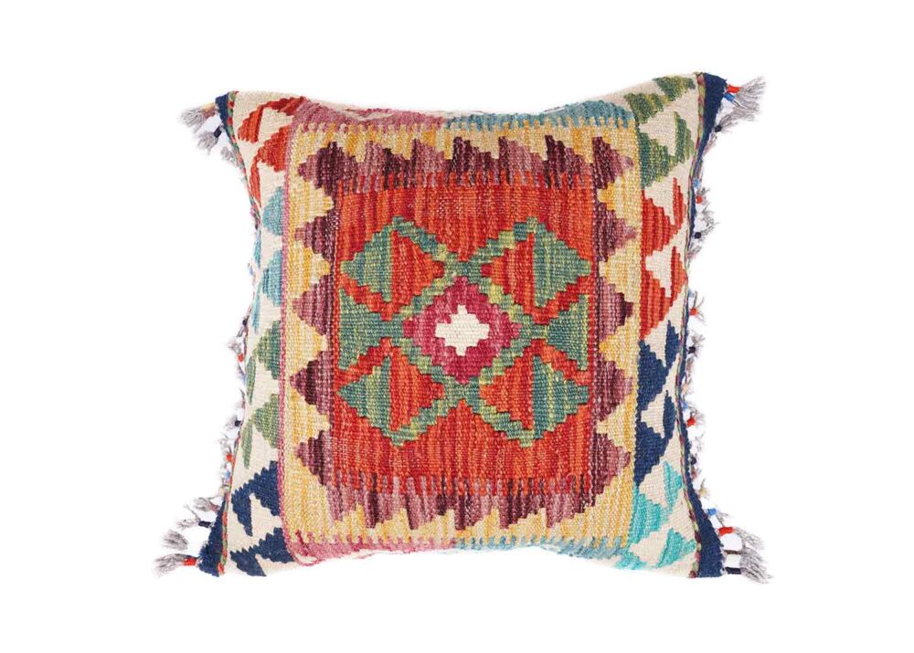 Garden Floor Cushions 5Pcs Set - Authentic Handwoven Kilim Pillow - Rugs Turkey