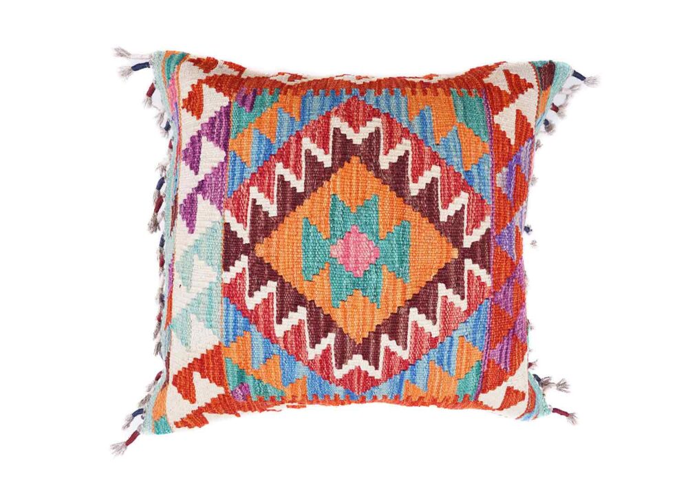 Garden Floor Cushions 5Pcs Set - Authentic Handwoven Kilim Pillow - Rugs Turkey