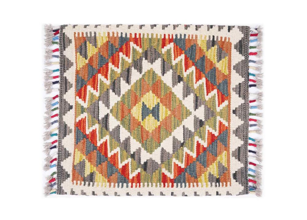 Garden Floor Cushions 5Pcs Set - Authentic Handwoven Kilim Pillow - Rugs Turkey