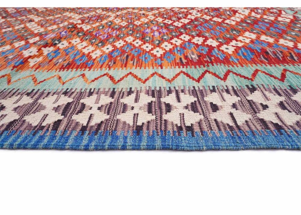 Hand woven Area Rug Kilim 7x4.8 ft Solid Rustic Farmhouse Style - Rugs Turkey